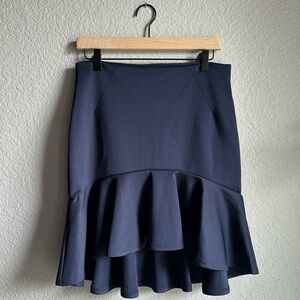 💙F21 Navy Blue Mermaid Peplum Pencil Skirt